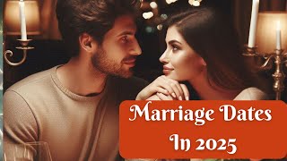 2025 Vivah Marriage Muhurat Dates  Auspicious Hindu Marriage 2025  2025 Hindu Marriage Calendar [upl. by Parshall852]