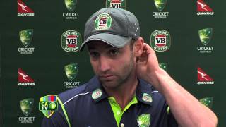 Hughes pleased with Aussie batters [upl. by Annahvas555]