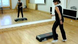 Step Aerobic für Einsteiger Choreographie für Anfänger 3 [upl. by Aihcila]