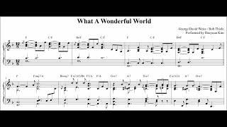 jazz piano What A Wonderful World sheet music [upl. by Zebada]