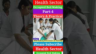 Occupied Bed Making Part4  Medical and Nursing  Health Sector [upl. by Nohtanhoj881]