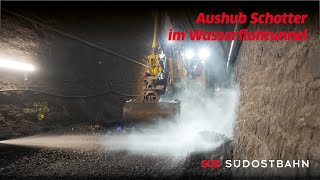 Aushub Schotter im Wasserfluhtunnel [upl. by Howlyn]