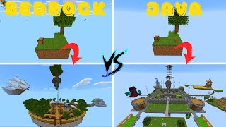 2 Equipos de Subs Compiten por el Mejor Skyblock  JAVA VS BEDROCK [upl. by Lowenstern461]