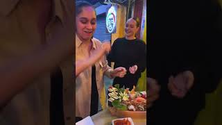 Rock Paper Sushi 🍣 food challenge viral london reels tiktok [upl. by Laspisa]