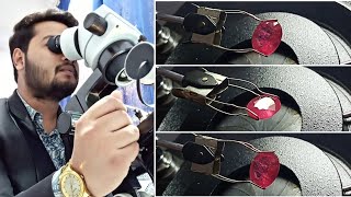 Ruby Gemstone  Corundum Gemstone  Gem Microscope  Gemology  AGTL  Atharv Gem Testing Lab [upl. by Pliske]