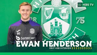 This Is The Perfect Club For Me  Ewan Henderson  First Hibs Interview  Hibernian FC [upl. by Dnaletak307]