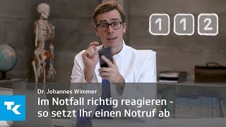 Im Notfall richtig reagieren  so setzt ihr einen Notruf ab  Dr Johannes Wimmer [upl. by Kal]