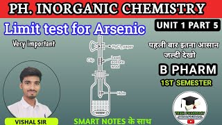 Limit test for Arsenic  Pharmaceutical inorganic chemistry  B pharmacy 1st semester [upl. by Clemen]