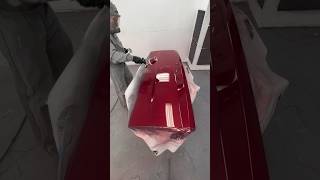 RADIANT RED PEARL PAINT JOB PROFESSIONAL AUTO BODY SPRAY JOB LEARN HOW TO automobile autobody [upl. by Nehepts]