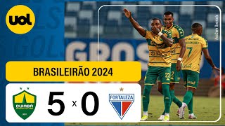 Cuiabá 5 X 0 Fortaleza Campeonato Brasileiro 2024 Veja os Gols [upl. by Icak]