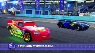 Cars 3 Driven to Win PS4 Gameplay  Lightning McQueen vs Jackson Storm Hard Mode [upl. by Bette-Ann350]