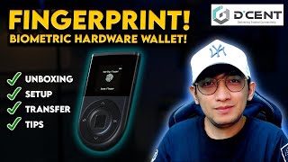 DCent Biometric Crypto Hardware Wallet  TAGALOG [upl. by Esiuol]