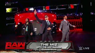 The Miz With The Miztourage Entrance  RAW January 8 2018 [upl. by Nangem]