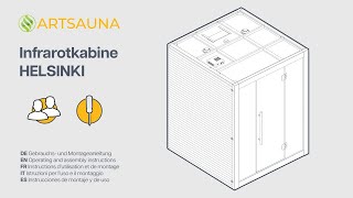 Artsauna Anleitungsvideo  Infrarotkabine Helsinki [upl. by Margit]