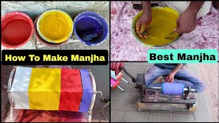 Best Manjha To Cut Other Kites  Manja Making  Kite Festival 2022  Uttarayan 2022  Amdavadi [upl. by Eiliah]