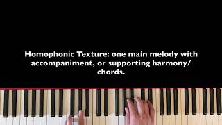 Monophonic Homophonic Polyphonic Texture [upl. by Dane]