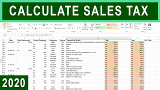 How to Calculate Sales Tax in Excel  Tutorial [upl. by Nodrog]