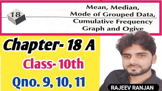 Mean Median Mode Class 10th ch18aClass 10th Chapter 18achapter18arsaggarwalmathclass10ch18a [upl. by Relyhcs]