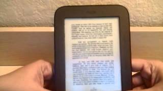 How PDF files look on Nook  Barnes and Nobles Simple Touch Reader [upl. by Ebarta]