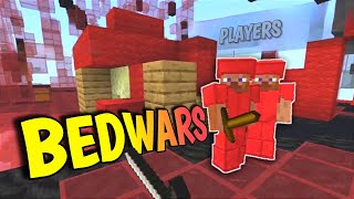 1vs3 in Nether Games BedWars GamePlay [upl. by Norvil]