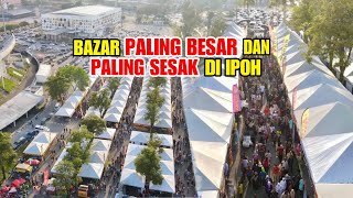 Bazar Ramadan Stadium Ipoh paling BESAR dan paling SESAK [upl. by Ernesto112]