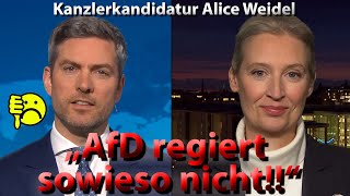 Wie Alice Weidel AfD bei Taurus und Erdgas klare Kante zeigt und die Medien im Gleichklang fragen [upl. by Phemia]