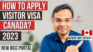 HOW TO APPLY CANADA VISITOR VISA IN 2023 USING NEW IRCC PORTAL  PARENTS  STEPBYSTEP GUIDE [upl. by Rehtse19]