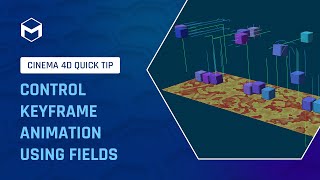 C4DQuickTip 112 Control Keyframe Animation Using Fields in Cinema 4D [upl. by Lennox777]