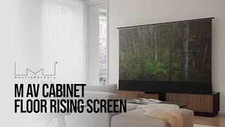 M AV Cabinet Floor Rising Screen [upl. by Annayat175]