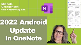 OneNote for Android Phone  big update to the app  OneNote mobile  Quick Capture [upl. by Ollayos]