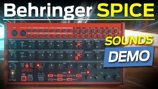 Behringer SPICE NEW ANALOG SYNTH NOTALKING company demos compilation [upl. by Burnie]