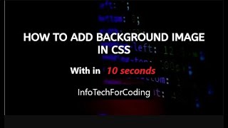 How To Add Background Image In Html  Image No Repeat  Full Screen [upl. by Eednarb]