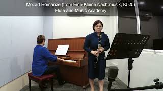 Clarinet ABRSM Grade 4 from 2022 B1 Mozart Romanze from Eine Kleine Nachtmusik K525 [upl. by Kilmarx611]