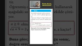 Köklü Sayılardan Devam ediyoruz yks kpss ayt yks2025tayfa tyt matematik köklüifadeler [upl. by Aonian]