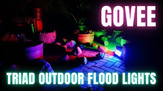 Govee Triad Flood Lights Review  They Are Awesome [upl. by Arrac]