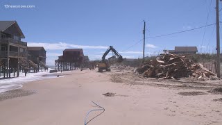 Two Rodanthe homes collapse in one day [upl. by Haerr938]