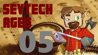 112 Modded MInecraft SevTech Ages Episode 5 A Lead and a Saddle [upl. by Artaed]