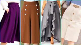 Classy and stylish skirts designs  stunning midi skirts designs [upl. by Litha]