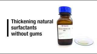 Thickening natural surfactants without gums [upl. by Cote]