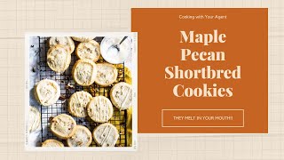 Maple Pecan Shortbread Cookies [upl. by Bearnard605]