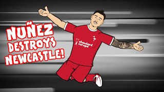 🔴NUNEZ DESTROYS NEWCASTLE🔴 vs Liverpool 12 Parody Goals Highlights Darwin Chant [upl. by Yuhas]