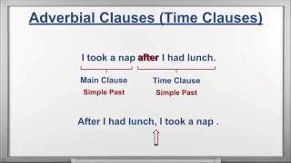 Adverbial clause time [upl. by Aerahs295]