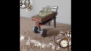 Steampunk style  Miniature Alchemists table  wheels table part 14 [upl. by Nae]