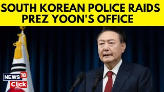 South Korean Police Raids President Yoon Suk Yeols Office Over Martial Law Declaration  N18G [upl. by Mauralia]