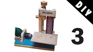 Drill Powered Belt Sander making Part3 [upl. by Bugbee]