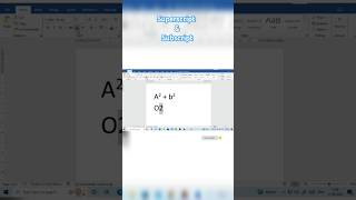 Superscript amp Subscript in MsWordHow to Apply Superscript amp Subscript in Microsoft office word [upl. by Harwin]