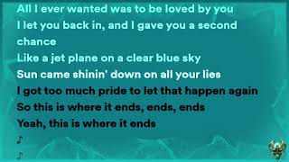 Bailey Zimmerman  Where It Ends Lyrics [upl. by Sloatman]