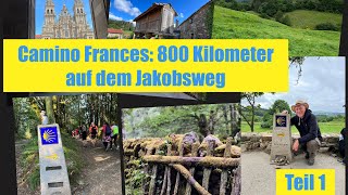 Camino Frances 800 Kilometer auf dem spanischen Jakobsweg Teil 1 [upl. by Lavinie]