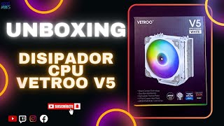 UNBOXING DISIPADOR CPU VETROO V5 [upl. by Hansiain545]