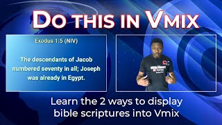 How to display bible scriptures into vmix [upl. by Noak]